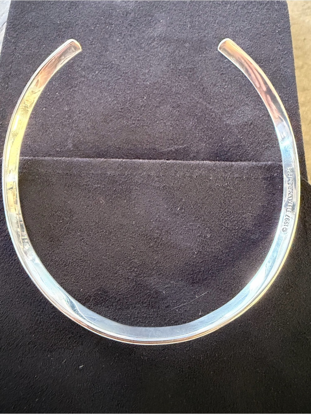 Tiffany & Co. 925 Silver Open Collar cuff Necklace - Picture 9 of 11